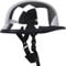 Motorradhelm im Wehrmacht Style Motorrad Halbhelm Cruiser Helmkappe - Spiegel Silber Chrom Chopper Scooter Moped Elektroauto Helme Männer und Frauen ECE Approved 54-58cm,L