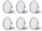 KYOTECH LED Möbeleinbauleuchte Dimmbar 230V 4W 4000K Neutralweiß G4 LED 300LM Leuchtmittel Möbel Einbaustrahler, Bohrloch 55-58mm und 20mm Flache, Edelstahl gebürstet chrom-6er Set