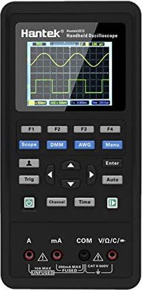 Irfora 2 in 1 Handheld Digital Oszilloskop + Multimeter Zweikanal 2 Kanäle USB Tragbares Oszilloskop 40 Bandbreite 250 MSa/s Abtastrate 2C42 TFT LCD Display Test Meter