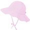 Durio Sonnenhut Baby Mädchen Jungen Kinder Sonnenschutz UPF 50 Sommer Kinderhut Fischerhut mit Breite Krempe Rosa Weiß 2-4 Jahre