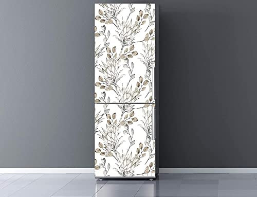Oedim Vinilo para Frigorífico Ramas Secas 185x70cm, Vinilo Premium | Adhesivo Resistente y de Fácil Aplicación | Pegatina Adhesiva Decorativa de Diseño Elegante