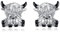 Highland Cow Earrings Sterling Silver Scottish Highland Cow Stud Earrings Animal Jewellery Gifts for Women Girls