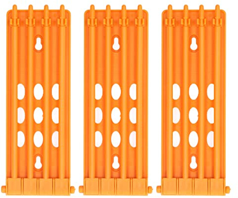 Pigeons Foot Rings Frame, 3pcs 4 Column Independent Save Space Racing Pigeons Leg Rings Holder (Yellow)
