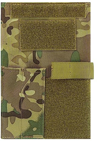 GEEDUD OCP Militärisches Logbuch-Cover, 14 x 20 cm, Armee-Taktisches Notizbuch, OCP Green Book Cover (CP)