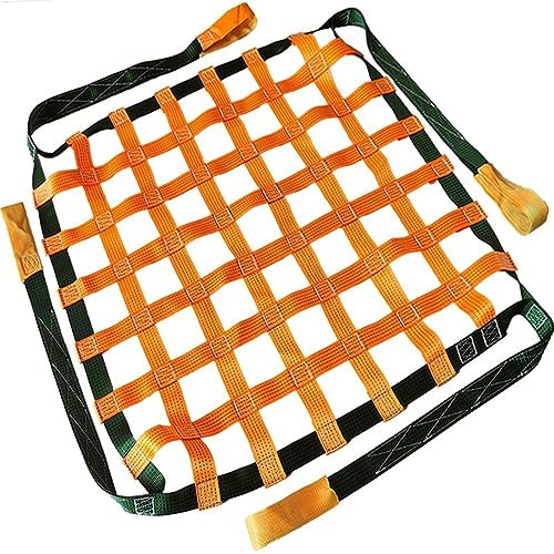 Flaches Nylon-Schlingenhebenetz - Polyester-Frachthebenetz, Frachthebetasche, Frachtschlingennetz, Hängendes Netz, Hebenetzriemen, schweres aus schutznetze anhängernetz kletternetz ( Size : 3 X 3M/Mes