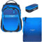 Elephant Schulrucksack 3 Teile Set Hero Signature Jungen Mädchen Rucksack Mäppchen Box Sportbeutel Attach Bag rtmb (Dark Blue Cube 12868)