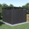 Rockford Lagos 300 gartenhaus Metall - Gerätehaus mit Doppeltür und Polycarbonat-Fenster - 294x294x222cm - Geräteschuppen, Gartenhütte, Metallgerätehaus, Fahrradgarage - Anthrazit