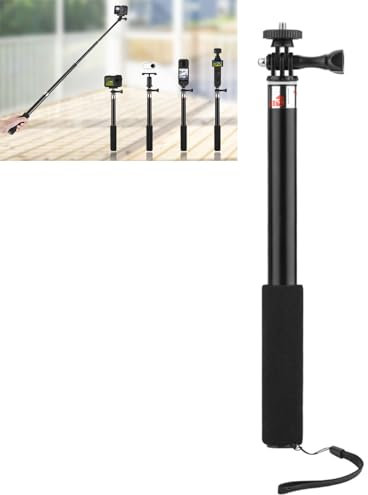 LICHIFIT Extendable Selfie Stick for DJI Osmo Pocket 3 Length Adjustable Extension Rod Telescopic Selfie Poles for Insta360 ONE X3 /X2 Action Camera and Sports panoramic Cameras