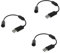 Xinjincang 3Pcs Nero per USB Breakaway Cavo PC Cavo Adattatore Convertitore per Xbox 360 Controller Xbox 360 Cavi