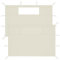 Homgoday Gazebo pareti laterali con finestre, 2 pezzi, color crema, riparo da giardino per esterni, patio, cortile e prato, tenda per eventi, tendone per eventi, tipo 1