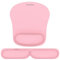 TECKNET Foldable Keyboard and Mouse Mat Wrist Support, Ergonomic Wrist Support with Comfortable Memory Foam, Non-Slip Mouse Pad for Working Gaming
