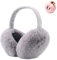 VUCDXOP Ohrenschützer Damen, Winter Ohrenwärmer Abnehmbar Waschbar Plüsch, Wärme Ohrschützer, Outdoor Ohrenmuscheln, Faltbare Earmuffs für Damen, Grau