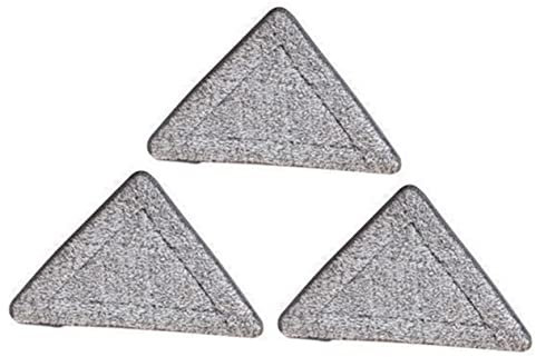 Healvian 3pcs Triangle Mop Head Reusable Mop Pads Refills Reusable Washable Mop Pads Triangle Mop Refill Home Clearing Items Car Cleaning Mop Push Mop Cedar Mop Heads Mop Refill Pads Fiber