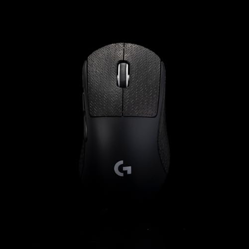 Hokeyio Maus-Griffband für G Pro X Superlight 2 DEX (GPW 4, rutschfest, Schweißgriffe, vorgeschnitten, 0,5 mm, Schwarz