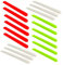 Whyzsjnclg Wrapping Paper Holder, 18PCS 8.5 Inch Silicone Flip Wraps Flip Wrapping Paper Clamps White Red Green Slap Bracelet for Wrapping Paper, Poster Wrapping Paper Slap Bands