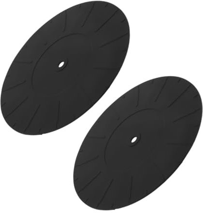 BAZEITFLOW 2pcs Silicone Turntable Slipmat Vinyl Record Player Mat Static Durable and Slip Design for Pro Turntables Stylish Mats for Enhanced Playback Quality