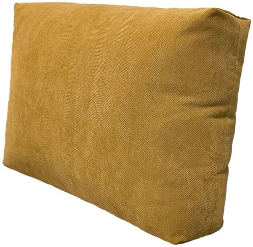 moismk Chenille Kissenhülle 50x70 Sofa Kissenbezug 50x60 50x80 50x90 Rechteckige Couch Kissenbezüge, Dekokissen Bezug Rechteck Pillow Cases, Überzug Waschbar(Ginger Yellow,60x50x15cm)