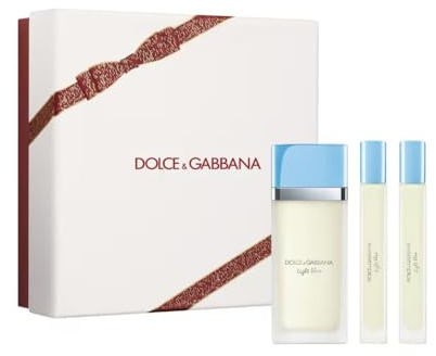 Dolce & Gabbana Light Blue Eau de Toilette 50ml Gift Set (Contains 50ml EDT and 2 x 10ml Travel Spray)