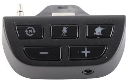 CHICIRIS One Gamepad-Headset-Adapter, Verlustfreier Stereo-Sound-Enhancer für Gaming, EQ-Modi, Kompatibel mit 3,5-mm-Kopfhörern für Kommunikation und Genaue Erkennung, ABS Schwarz