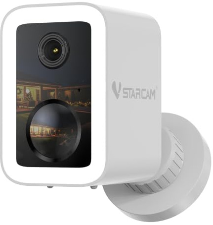 VSTARCAM 2K Wireless Security Camera, Outdoor and Indoor, Magnetic Mount, Free Cloud Storage, Spotlight & Siren, AI Motion Detection, 1-6 Months Battery Life, 2.4/5GHz WiFi, Color Night Vision, IP66