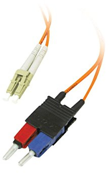 C2G Low-Smoke Zero-Halogen - Cordon de raccordement - LC multimode (M) pour SC multimode (M) - 7 m - Fibre optique - 62.5/125 microns - orange