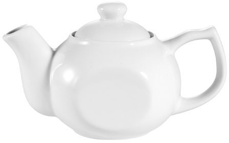 CAC China TPW-4 Lot de 36 théière en porcelaine avec couvercle surélevé Blanc 15,2 x 8,9 x 8,9 cm
