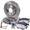 BESTPRICE Bremsenset Vorderachse inkl. Bremsscheiben Belüftet Ø 284 mm + Bremsbeläge vorne, Kompatibel mit FIAT GRANDE PUNTO (199_)