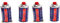 ANGOPE Gas de 227Gr Pack, Multicolor, 4 x Cartucho