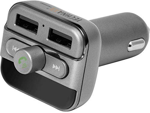 Technaxx 4594 FMT900BT Transmitter mit Bluetooth Freisprecheinrichtung und Ladefunktion, Schwarz