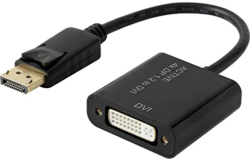 Renkforce RF-4299048 DisplayPort/DVI Adapter [1x DisplayPort Stecker - 1x DVI-Buchse 24+5pol.] Schwarz vergoldete Ste