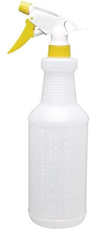 Jantex Colour-Coded Spray Bottle 750ml - Yellow - Trigger Operation, Adjustable Nozzle, Professional Janitor Beauty Hairdressor Gardening and Home Cleaning | CD816