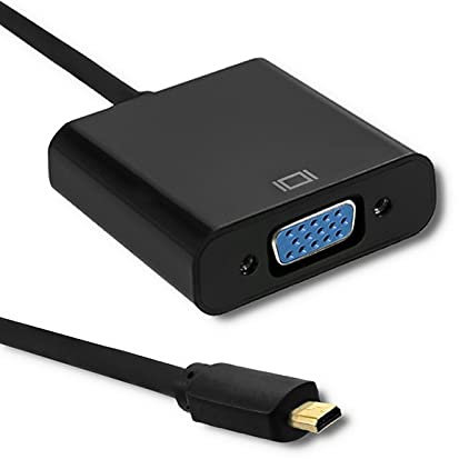 QOLTEC Qoltec 50402 Micro HDMI VGA Noir adaptateur et connecteur de câbles