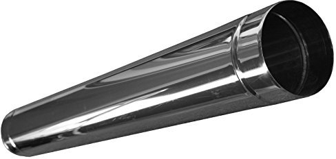 Rohr, Edelstahl EW, Länge 1,0 m, Durchmesser 120, 150,180, 200 mm Schornstein Sanierung Rauchrohr Ofenrohr Abgasrohr (200)