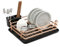 Dish Drainer, Rack, Aluminium with a Drip Tray（Rose)