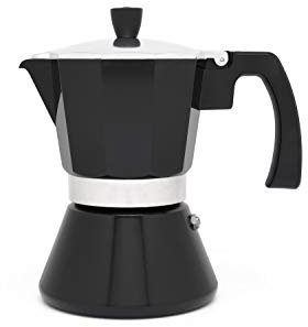 LEOPOLD Cafetera espresso 6 tazas TIVOLI-negro (Induccion)