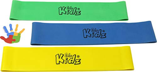 Bandes de Chaise Edz Kidz pour Enfants, Enfants et Adolescents. Lot de 3 Bandes élastiques colorées en Latex pour Pieds agités.