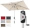 Knirps Automatic Sonnenschirm 260x165cm Natur I innovativer UV-Schutz mit automatischem Öffnen & Schließen I stabiler Gartenschirm I Terrassenschirm kompakt I große Schirmfläche