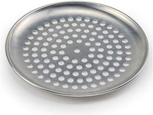 Stainless Steel Pizza Pans with Holes Non-Stick Round Pizza Baking Tray Plate Bakery Pizza Tools Oven Outdoor Mesh Metal Net Pizza Trays (Size : 12inch (30cm))