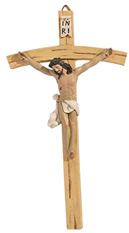 sharprepublic 8,7 Vintage Erretter Kruzifix Handgemalte Heilige Religiöse Geschenke