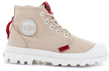Palladium Pampa Supply, Stivali Sneaker Unisex - Bambini e ragazzi, Beige, 30 EU