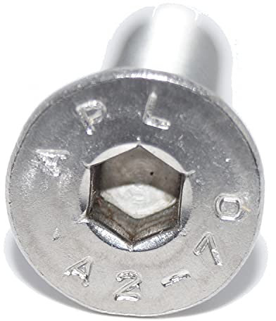 Senkschrauben mit Innensechskant M5X10 6 Stück ISO 10642 A2 Edelstahl rostfrei Senkkopfschraube