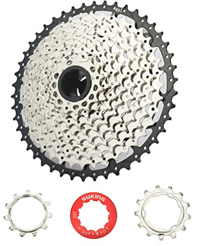 CYSKY 11 Fach Kassette 11-46T Kassette Fit für Mountainbike, Rennrad, MTB, BMX (Leicht) (11-46T)