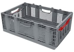 METRO Professional Gitter-Faltbox Grau - 60 x 40 x 22 cm