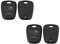 Lot de 2 coques de clé télécommande avec 2 boutons pour Peugeot 206 10 x 2,5 mm Yale