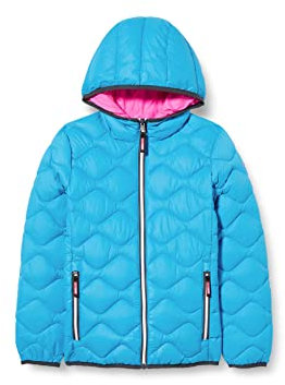 CMP - Kid G Jacket Fix Hood, Girl, Turchese, 116
