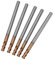 5 StüCke 3Mm VHM Schaft FräSer Schaft FräSer D3X8XD4X50L 4Flute Seiten FräSen Nuten Profilierung Plan FräSer Standard LäNge