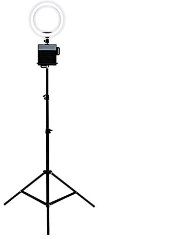 Teleprompter Tablet Kit verwendet für Video Live Aufnahme Interview Sprache Streaming Smartphone DSLR Kamera Beam Splitter Glas mit Fernbedienung Objektiv Adapter Ringe (Color : G)