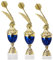 eberin · Pokal Serie Dart, Gold-blau, mit Wunschtext, Größe 36,8 cm