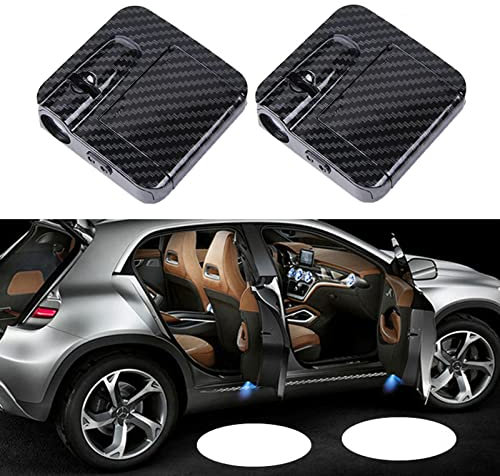 GZYZXP 2 Stück Personalisiertes LOGO Angepasst Autotürlicht LED Autotür Licht, LED Willkommenslicht Drahtlose Sensor Schatten Logo Licht für Autotür, Kein Magnet erforderlich, für alle Auto