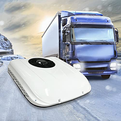 NAMVI Aire Acondicionado de estacionamiento de 12 V/24 V, Aire Acondicionado eléctrico para Techo de Caravana, para SUV, Autocaravana, camión, Caravana, Ventilador 24v